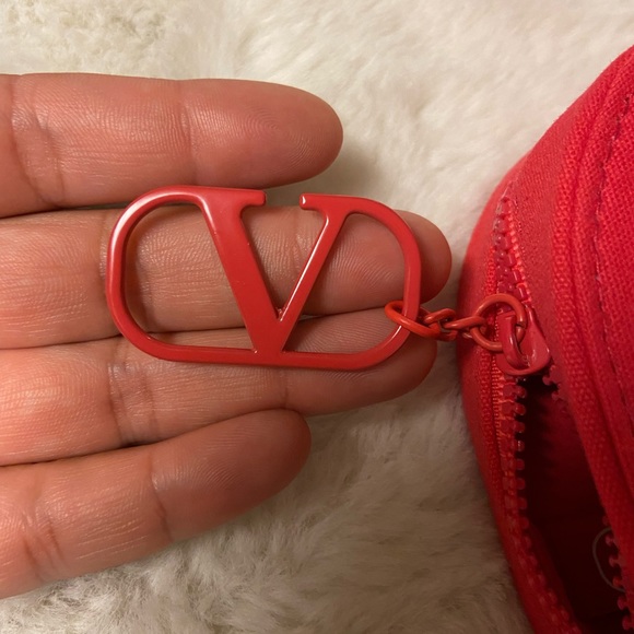 Valentino small zippered hand bag red - Picture 4 of 7